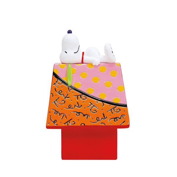 フィギュア スヌーピー ドッグハウス 約16.5cm enesco Peanuts Britto ブ...