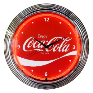 ネオンクロック Coca-Cola コカ・コーラ レッド 直径38×厚さ6cm｜colour