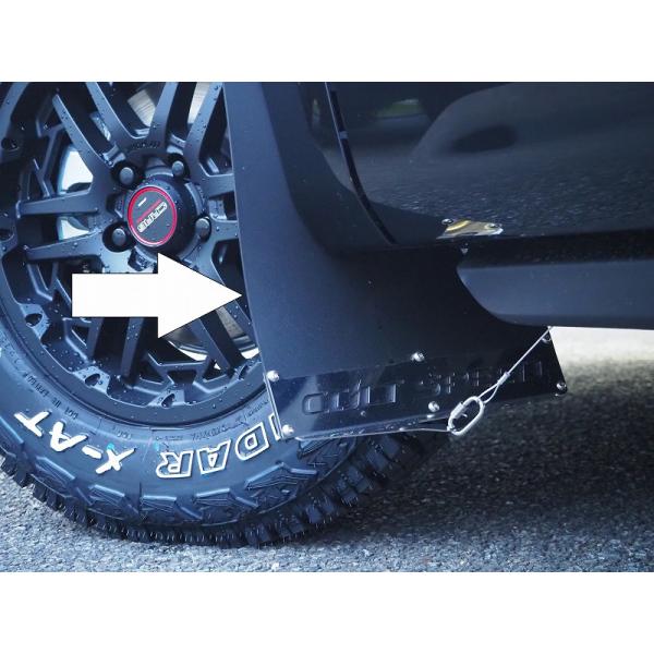 補修パーツ　三菱デリカD:5（2019.02〜モデル）専用　マッドフラップ フロント 用ゴムフラップ...