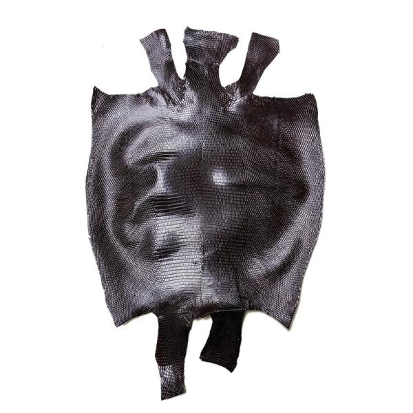 リングリザード トカゲ 本革 バックカット ダークブラウン 1枚 在庫処分特別価格