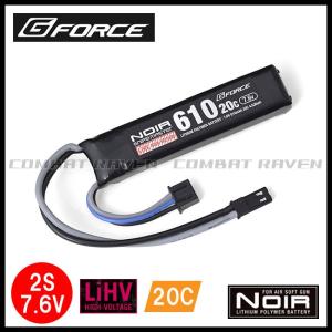 【G-FORCE】 Noir Snipe Master LiHV 7.6V 610mAh 20C ハンドガン用/BEC(JST)コネクタ/リポ/ノワール/GFG951/509510〈#0105-0036#〉｜combatraven