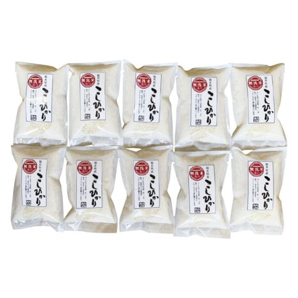 無洗米 こしひかり 1合パックセット