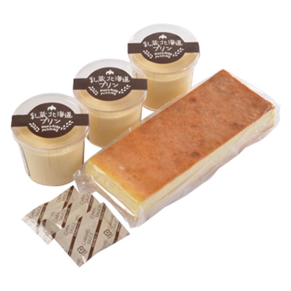 「乳蔵」北海道プリンとチーズケーキセット