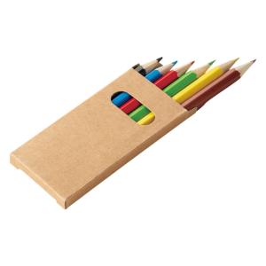 ミニ色鉛筆6本セット