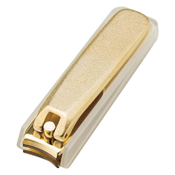 金メッキ爪切り（大） カバー付