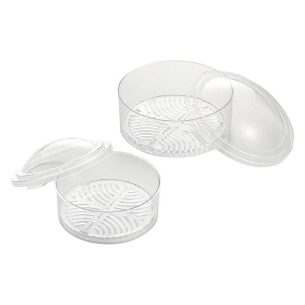クリアなレンジ蒸し器  目皿付き（大・小セット）