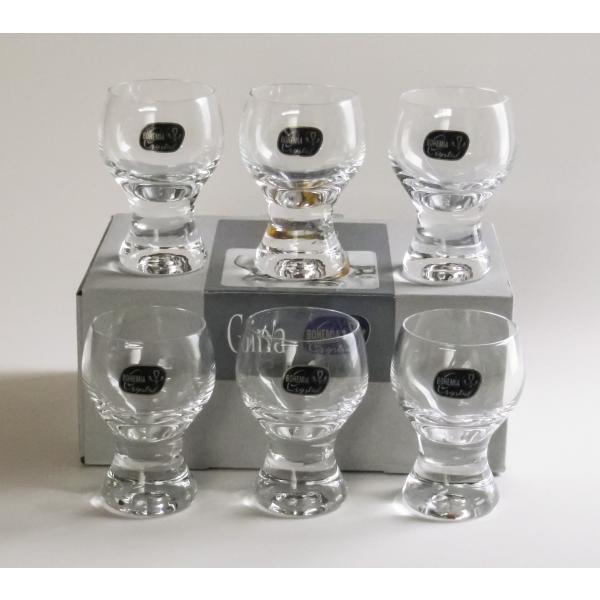 ボヘミアングラス　ジーナ　ショット 冷酒 グラス６個セット