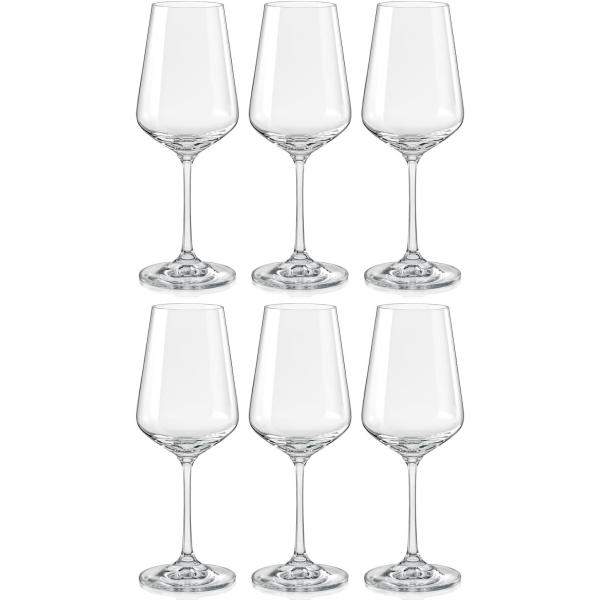 ボヘミアングラス SANDRA ワイングラス 350ml 6個セット 40728-350-6