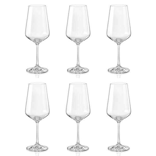 ボヘミアングラス SANDRA ワイングラス 450ml 6個セット 40728-450-6