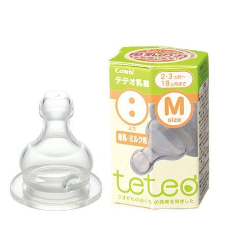 【22%OFF】combi コンビ テテオ乳首母乳・ミルク用＜1個入＞ / Mサイズ teteo