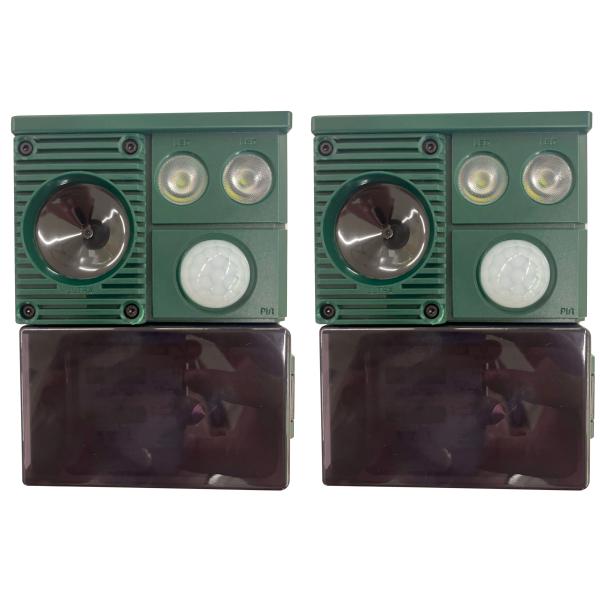 2台セット ノラ猫を追い出す 猫よけ 対策 超音波 ソーラー 音 ベランダ 強力 猫除け センサー ...