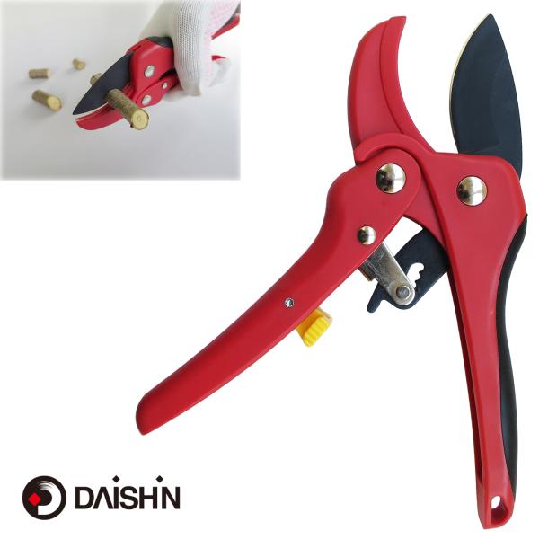 大進 軽量 ラチェット 剪定鋏 太い枝 園芸 ガーデニング ふと枝切り鋏 農業 女性 庭 農作業 家...