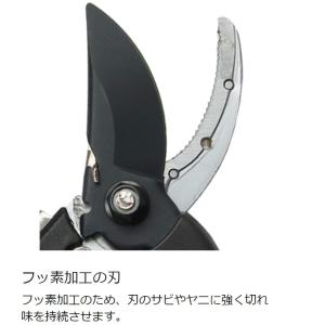 グラスファイバー柄 アンビル型 剪定鋏 太い枝...の詳細画像1