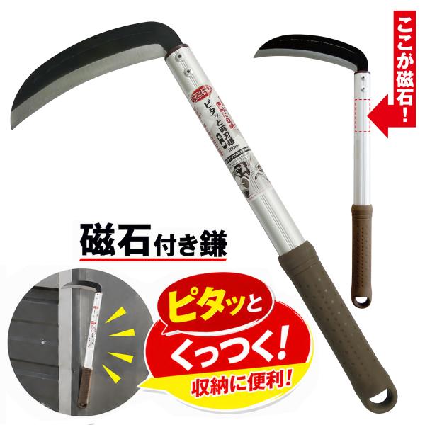 大進 ピタッと鋸鎌 全鋼 180ｍｍ 鎌 家庭菜園 用具 工具 カマ 草刈り鎌 草刈り 園芸 農業 ...