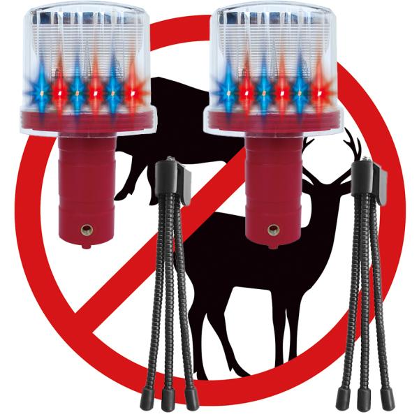 大進　ソーラー防獣ライト 三脚付き 2台セット　防獣 獣除け イノシシ 猪 シカ 鹿 田畑 防犯対策