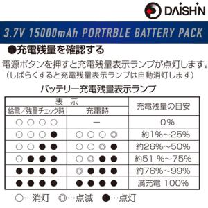 大進 ベスト用バッテリー 15000mAh W...の詳細画像2