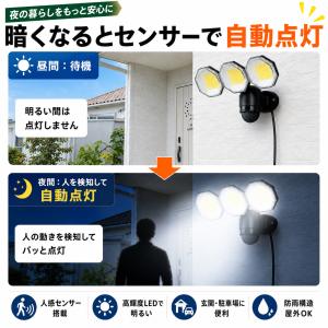 2個セット センサーライト コンセント式 屋外...の詳細画像2