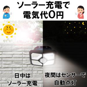 ソーラーライト 屋外用 人感 センサーライト ...の詳細画像1