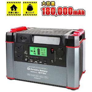 ポータブル電源 180000mAh/666Wh 最大出力1000W 100V  アウトドア 蓄電池  防災 非常用電源 ポータブルバッテリー
