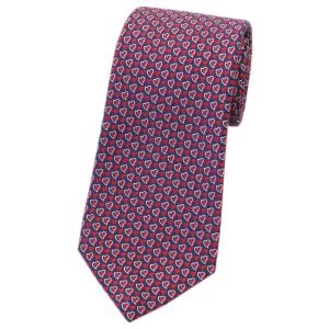 ブルガリ ネクタイ 243696 BVLGARI メンズ ジャカード デザイン HEART