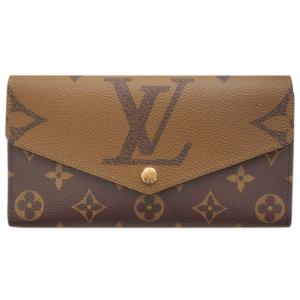 ルイヴィトン M80726 財布 モノグラム・ジャイアント リバース ポルトフォイユ・サラ LV ファスナー長札 長財布 レディース 専用箱付き｜come