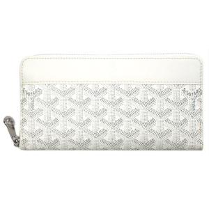 ゴヤール 財布 GOYARD ラウンドファスナー 長財布 ジップGM PORTEFEUILLE MATIGNON 3 GM BLANC ホワイト 50 新型｜come