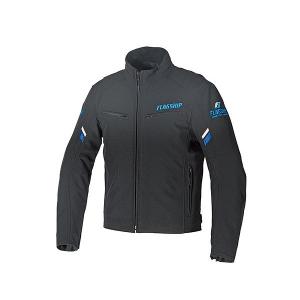 あすつく  メンズ FJ-W195 ブルー  Lサイズ ファストストレッチジャケット フラッグシップ 中綿入り防寒インナー  肩 肘 背中/プロテクター標準装備