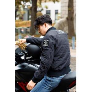 VANSON 【在庫限り】バンソン SVS2403S ナイロンMA-1ジャケット バイク