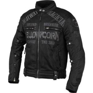 イエローコーン メッシュジャケット ブラック/ガンメタ LLサイズ YB-3105