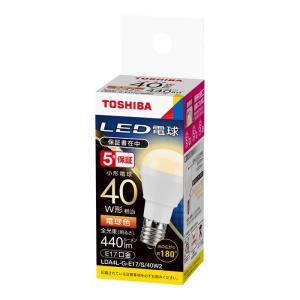 東芝ライテック LED電球ミニクリプトン形(口金E17) 昼白色