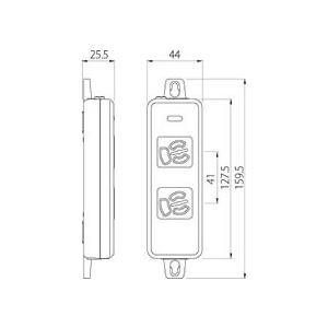 明工社 設備工事用配線器具 横形OA用抜け止め...の詳細画像1