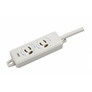 M.K.S.(明工社) 設備工事用配線器具 横形OA用抜け止め接地タップ 2コ口 ランプ、マグネット...