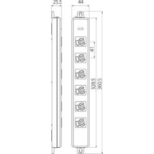 明工社 設備工事用配線器具 横形OA用抜け止め...の詳細画像1