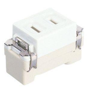 東芝ライテック 抜止接地ダブルコンセント NDG2322E(WW) : 照明器具の