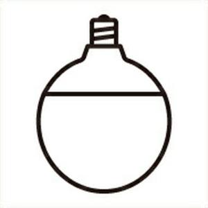 ODELIC（オーデリック） LED電球ボール球形 高演色 非調光 口金E26