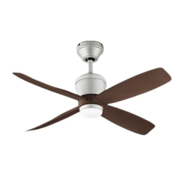 オーデリック シーリングファン本体 DC MOTOR FAN 4枚羽根 パイプ吊り リモコン付 木調...
