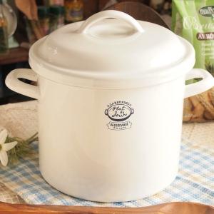 ホーロー ライス缶 ライスストッカー 米びつフラワー 8kg : 雑貨屋