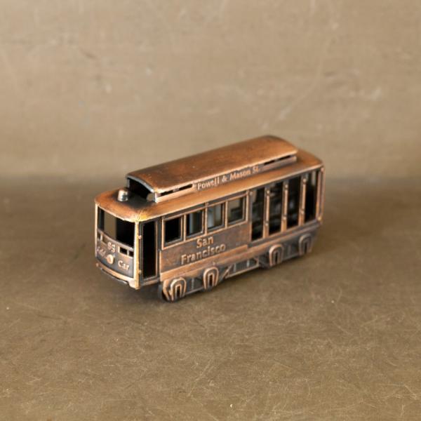 アンティーク シャープナー 鉛筆削り オブジェ ミニチュア 路面電車
