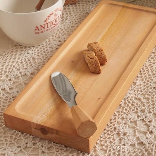 セール！20％OFF！！カッティングボード まな板 木製 キッチン雑貨 ナイフ付 スクエアL