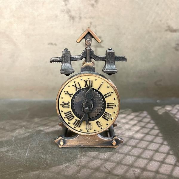 アンティーク シャープナー 鉛筆削り オブジェ ミニチュア 時計