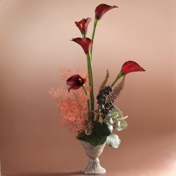 セール！30%OFF!!　アーティフィシャルフラワー アレンジメント カラー ワイン