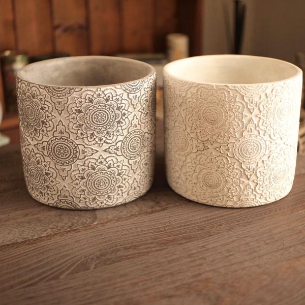 植木鉢　ドイリーポット　L　セメント　おしゃれガーデニング