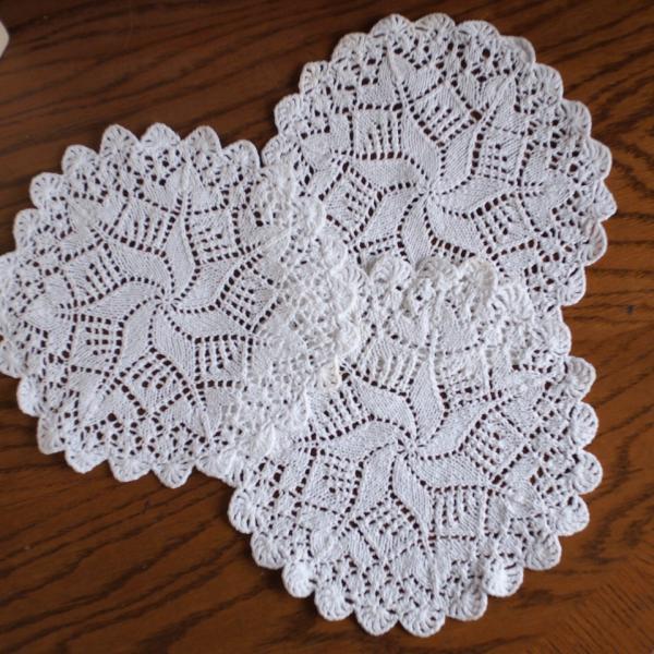 訳あり特価！ガレージセール！　手編み　ドイリー　3枚セット