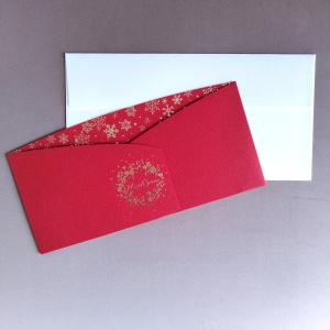 グリーティングカード クリスマスリースレーザーカット クリスマスカード GX-4037｜comfy-shop