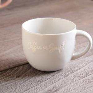 セール！20％OFF！！COFFEE OR SOUP？ スープマグ マグカップ 大きいマグ 北欧雑貨...
