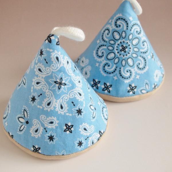 セール！40%OFF！ 鍋つかみ 三角 ２個セット ハンドメイド　