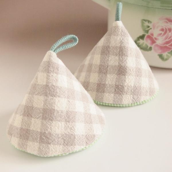 セール！40%OFF！ 鍋つかみ 三角 ２個セット ハンドメイド　