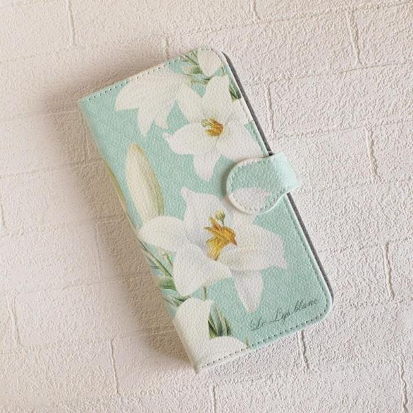 スマホケース　ルドゥーテ リリー　グリーン　スマートフォンケース