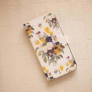 スマホケース　ルドゥーテ ローズ　パンジー　ビオラ　スマートフォンケース