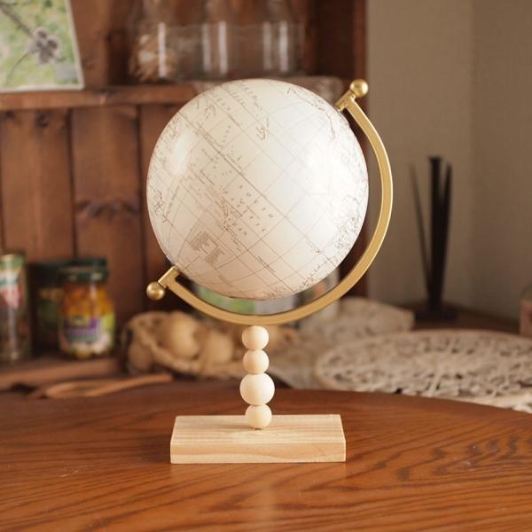 ミニグローブ　オブジェ　アンティーク調　地球儀